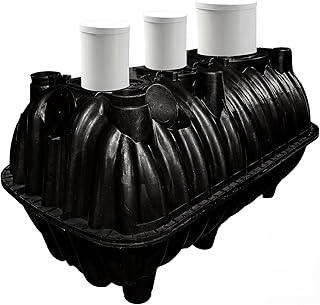 Natotela 264gal Underground Septic Tank Kit-68.3x38.8x36.2in Plastic Septic Tank System,Rectangle Anti Corrosion PP Septic System With Riser and Manhole Covers For 3-5 Persons