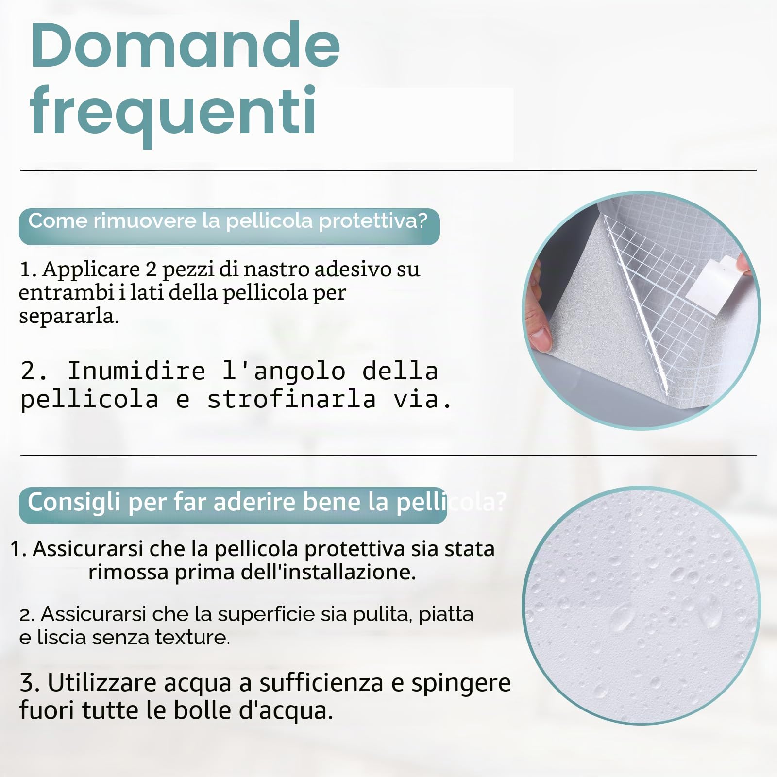 DOWELL Pellicola autoadesiva per finestre, opaca, 90 x 400 cm | Pellicola protettiva opaca per esterni e interni, adesiva, statica, per porte in vetro smerigliato