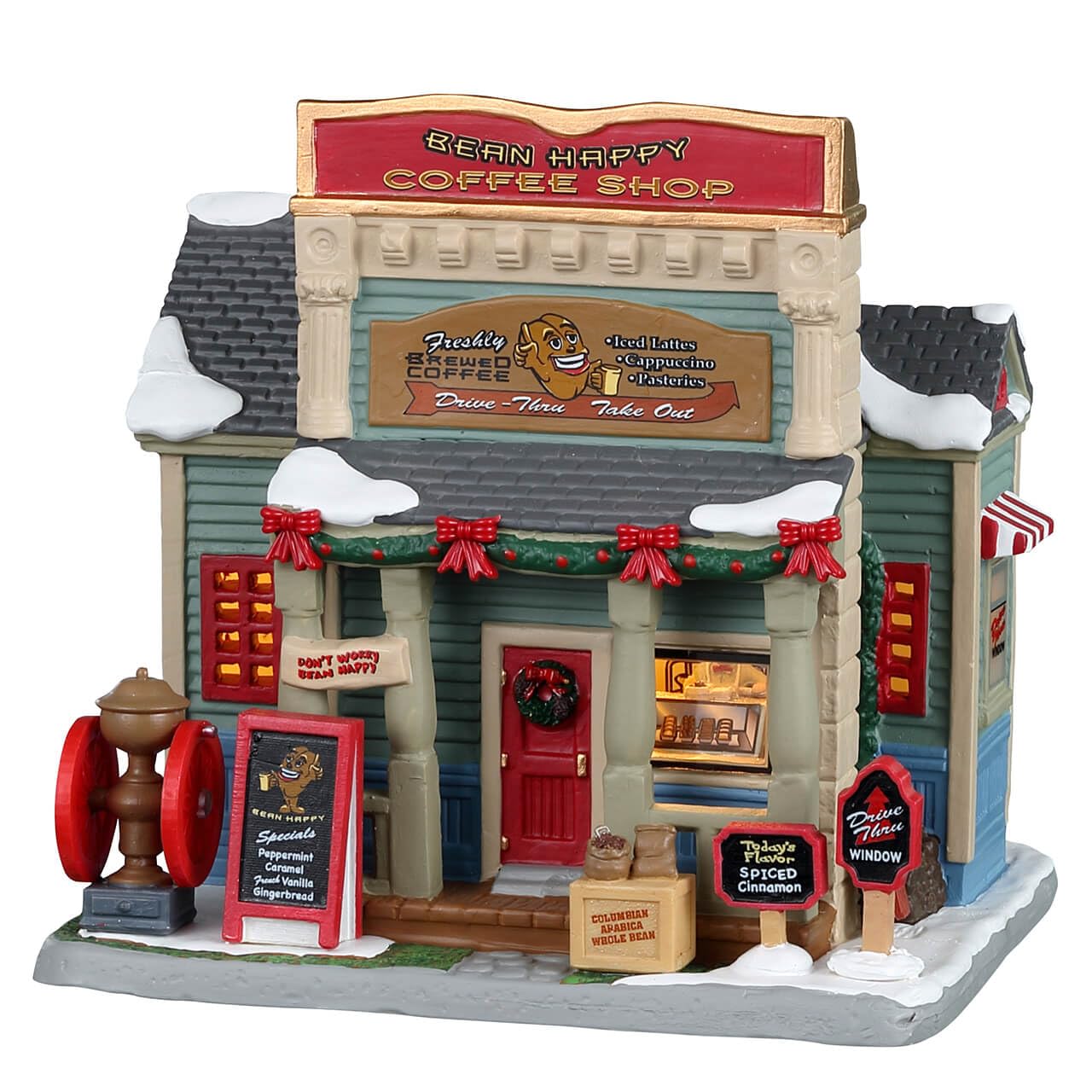 Lemax Multicolor Village Collection Bean Happy Coffee Shop #25929