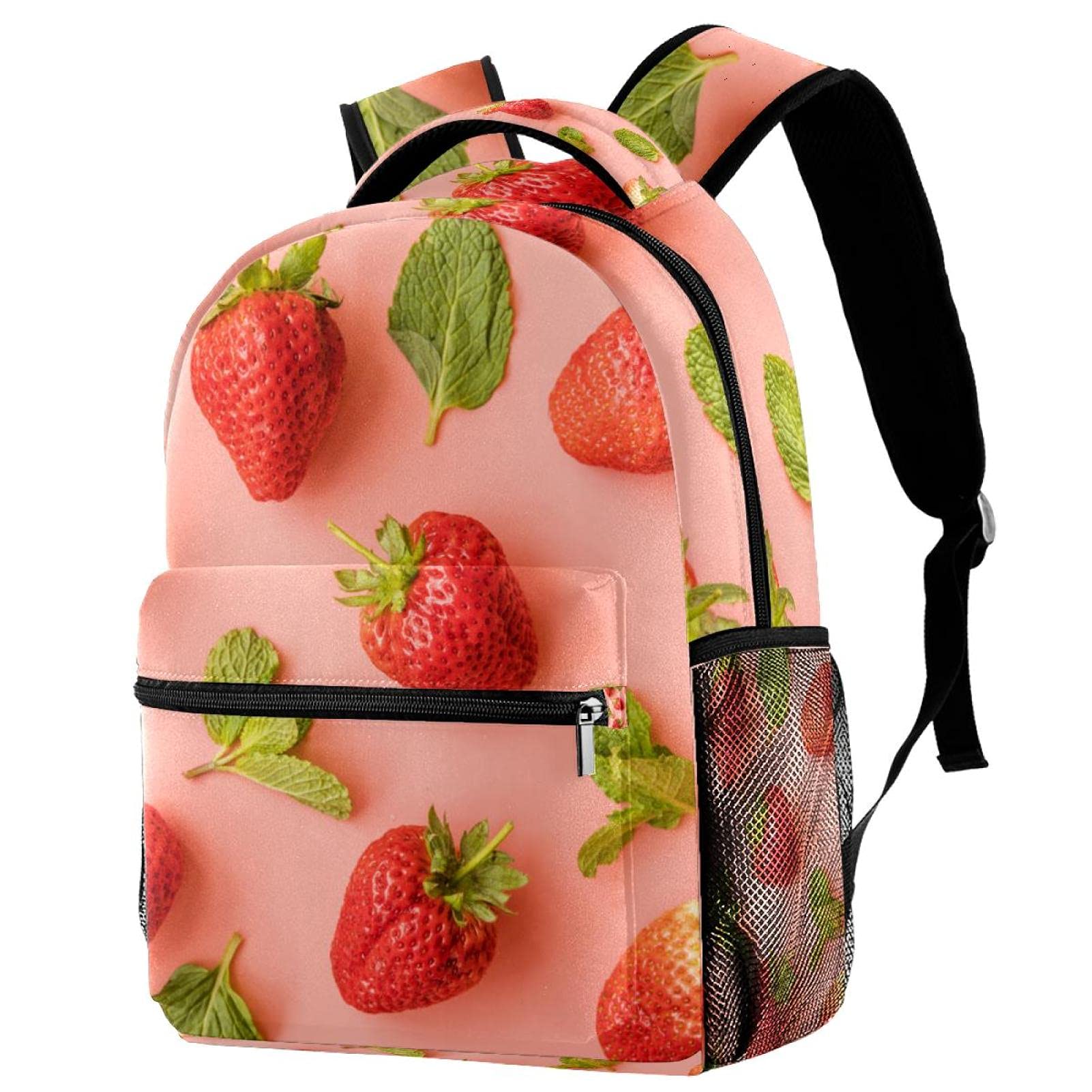 Sac à dos d'écolier à motif oiseaux imprimé bleu multicolore solide - 7