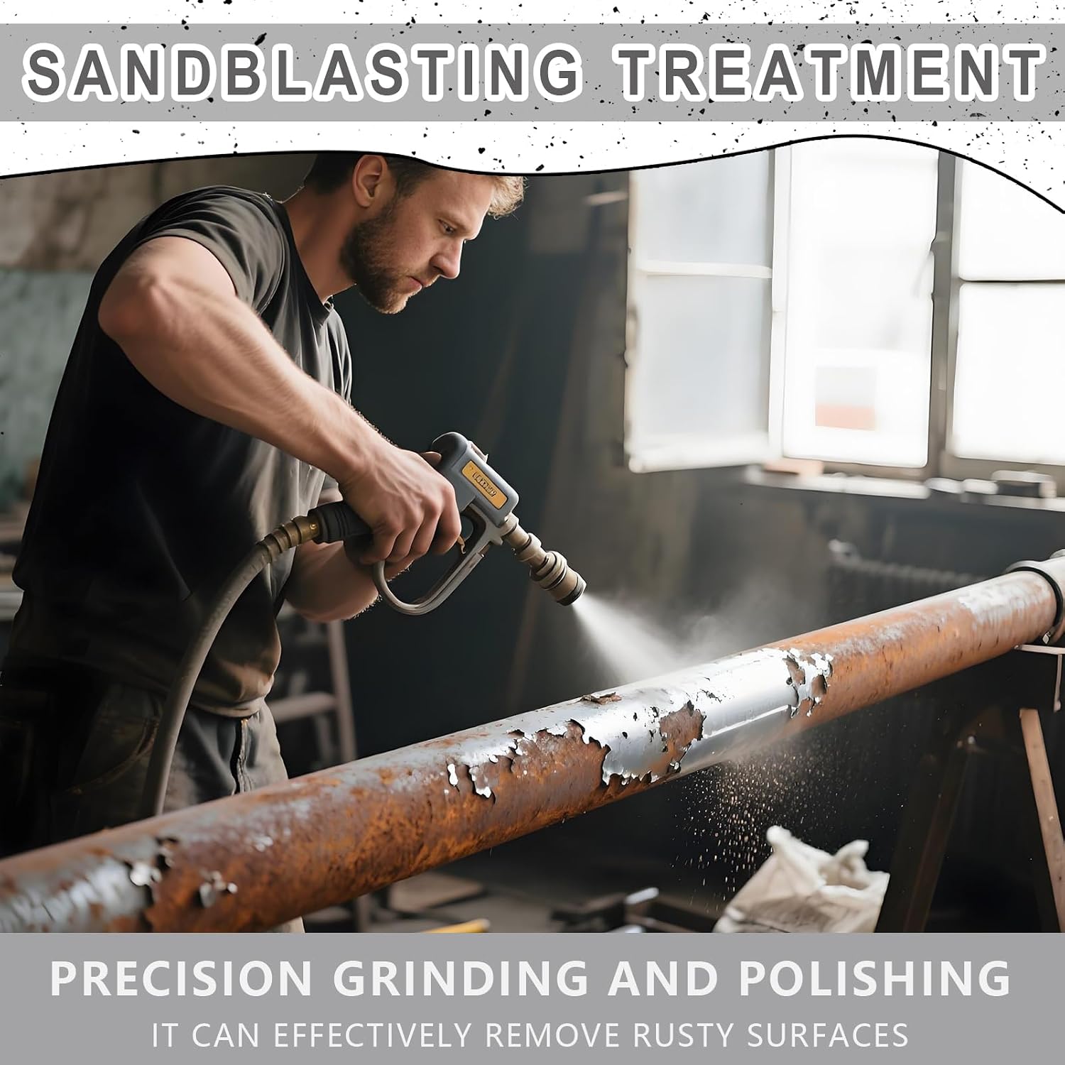 Sand Blasting Media 8oz, Aluminum Oxide 1200 Grit Rock Polishing