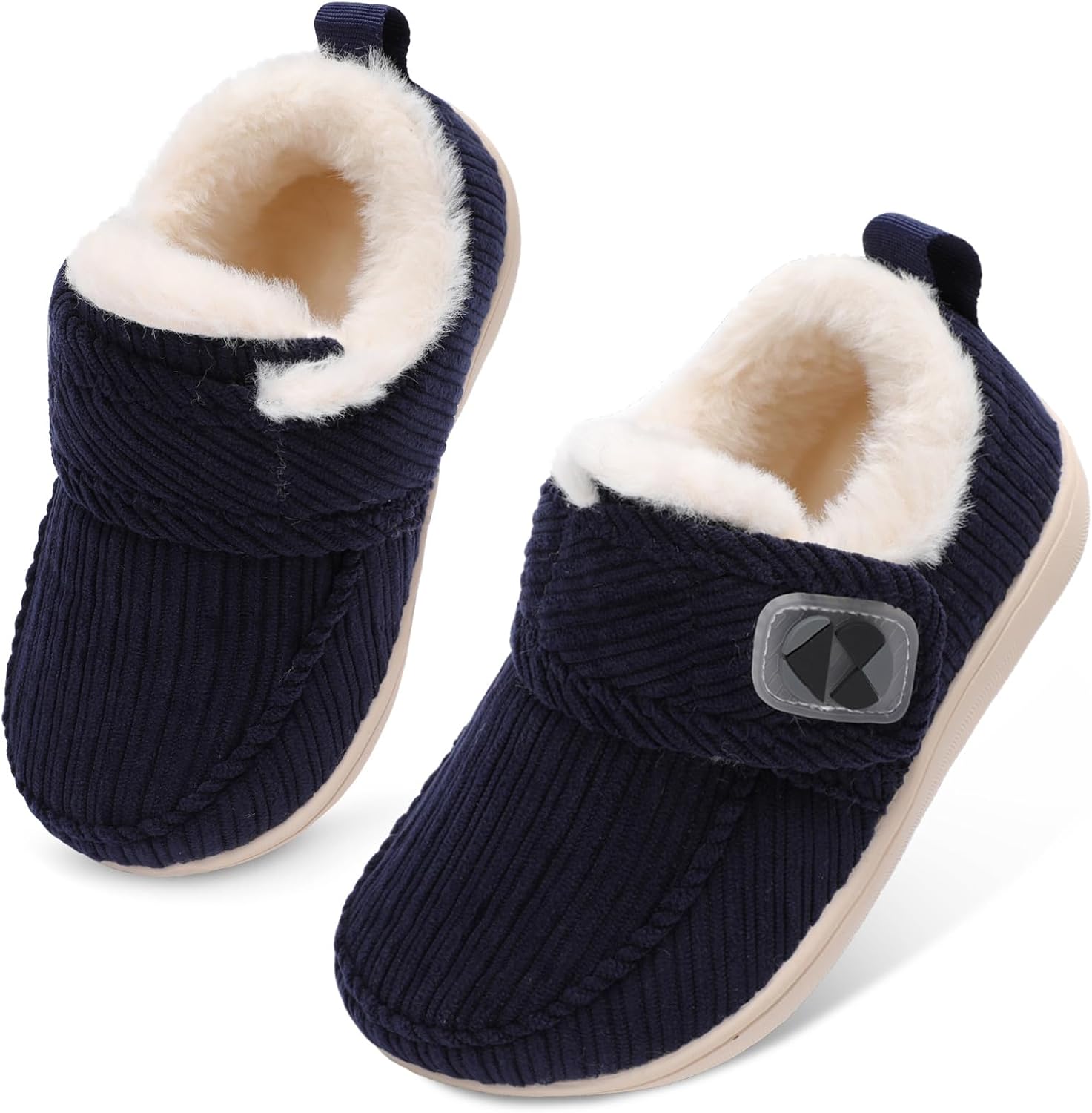 Centipede Demon Toddler Slippers Fuzzy Kids House Slippers Rubber Soles Toddler Winter Shoes Wide Boots for Indoor Outdoor