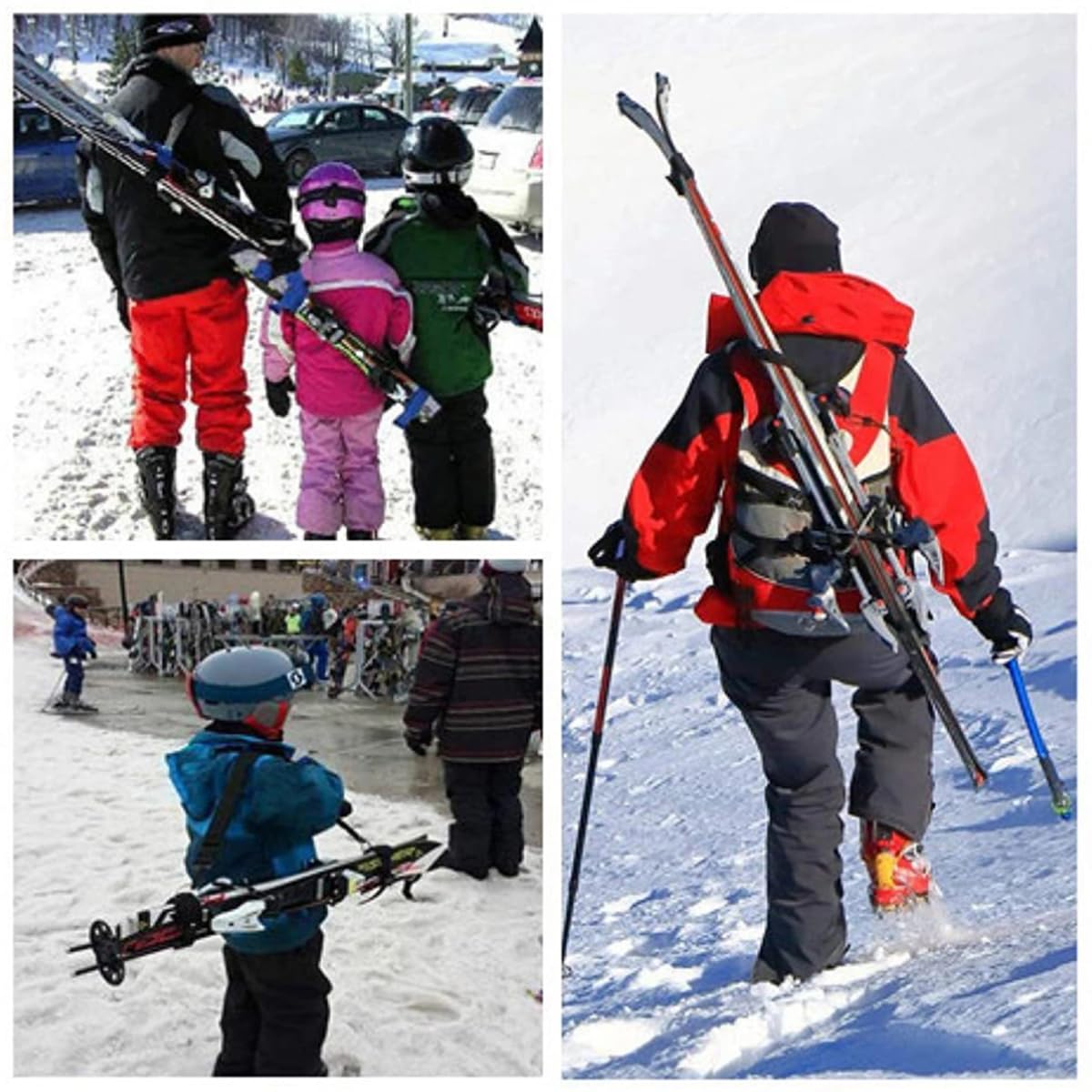 Sangles De Ski Skimate Bandoulière Réglable pour Planche à Neige Accessoires De Sport d'hiver Porte-Ski