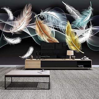 Niestandardowe Fototapeta Nowoczesne Pióro Abstrakcyjne Dym Malowidła Tv Do Salonu Sofa Tło Dekoracje Ścienne Kreatywna Tapeta Do Sypialni,350(W)*256(H)Cm