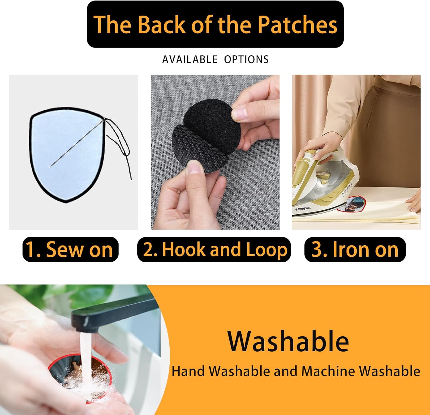 Custom Patch Name Patch Personalized Logo Patch with Iron on/Sew on/Hook and Loop Backing for Vest,Jacket,Carrier,Hat-Shield 3.1"x4"(8x10cm)