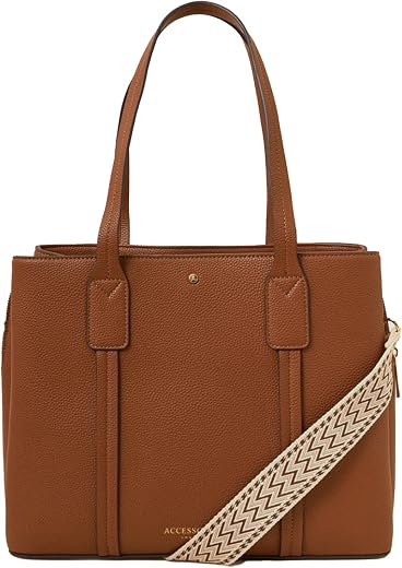 Accessorize London Women's Webbing Strap Tote Bag | Tote bags for women office use | Work bag for woman |Fits Upto 14 inch...