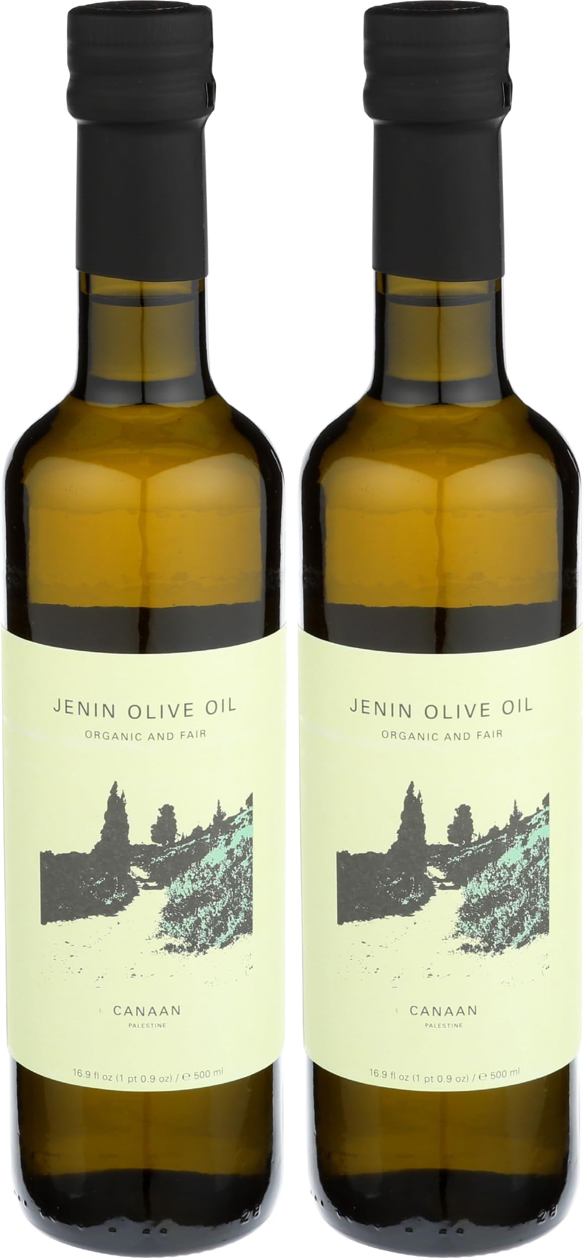 Canaan Oil Olive Organic, 500 ml (Pack of 2)