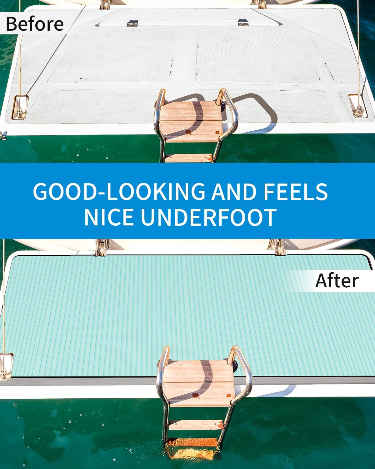 OCEANBROAD Camouflage Boat Flooring 96''x16''/23.5''/38''/47'' Strip Cut Grooves Self-Adhesive EVA Foam Sheet Non-Slip Traction Pad for Boats Decking Surfboard SUP Paddleboard Kayak