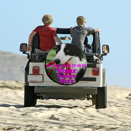 Miniatura 7 de Fundas personalizadas para neumáticos de repuesto para añadir textologotipoimagen, protectores de neumáticos personalizados impermeables a prueba de