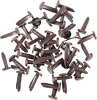 DOITOOL 50 Piezas De Clavos Dobles Suministros Para Manualidades Manicura Pies Pequeños Para Manualidades Mini Tachuelas Manualidades Álbumes De Recortes En Miniatura Tachuelas
