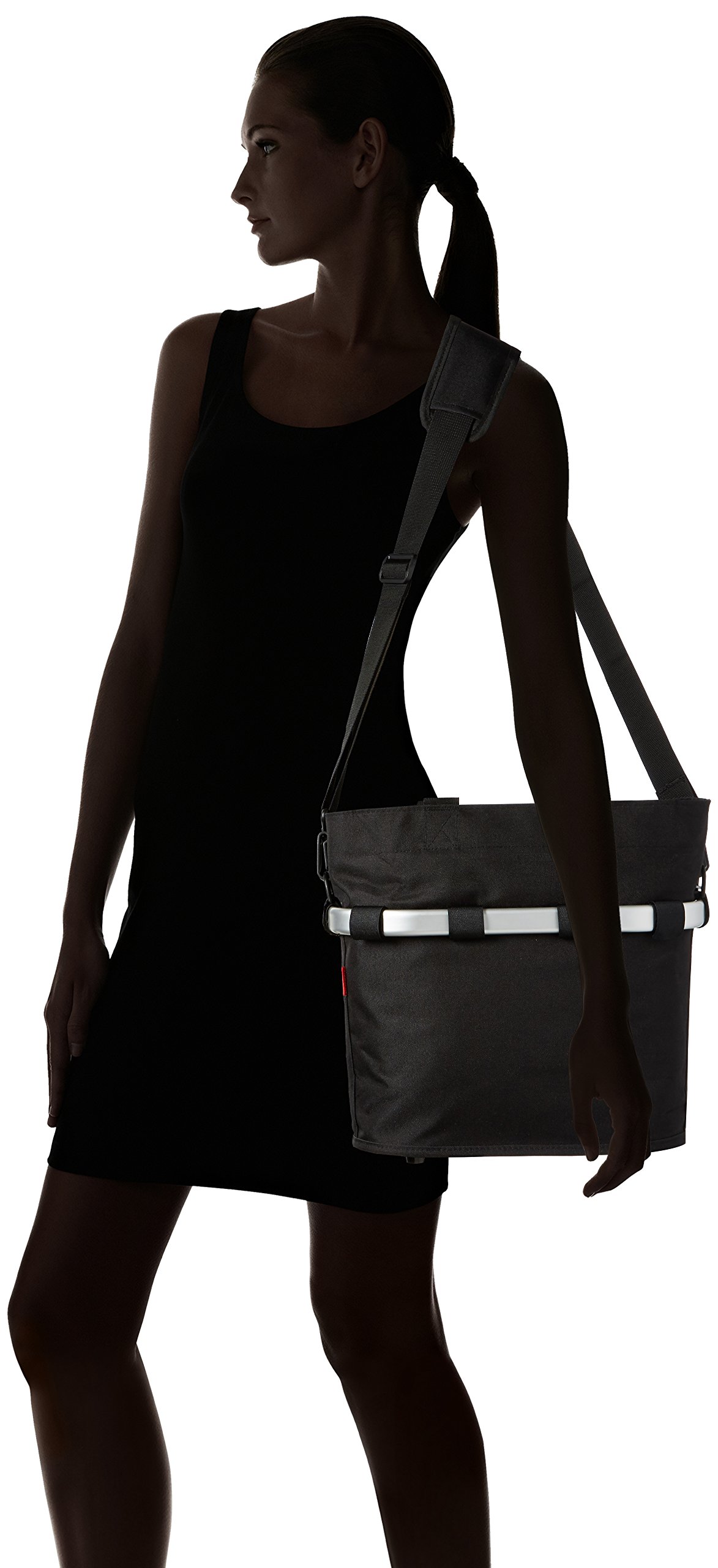 KLICKfix Farradtasche Bikebasket Oval S Schwarz, 34 x 31 x 17.5 cm