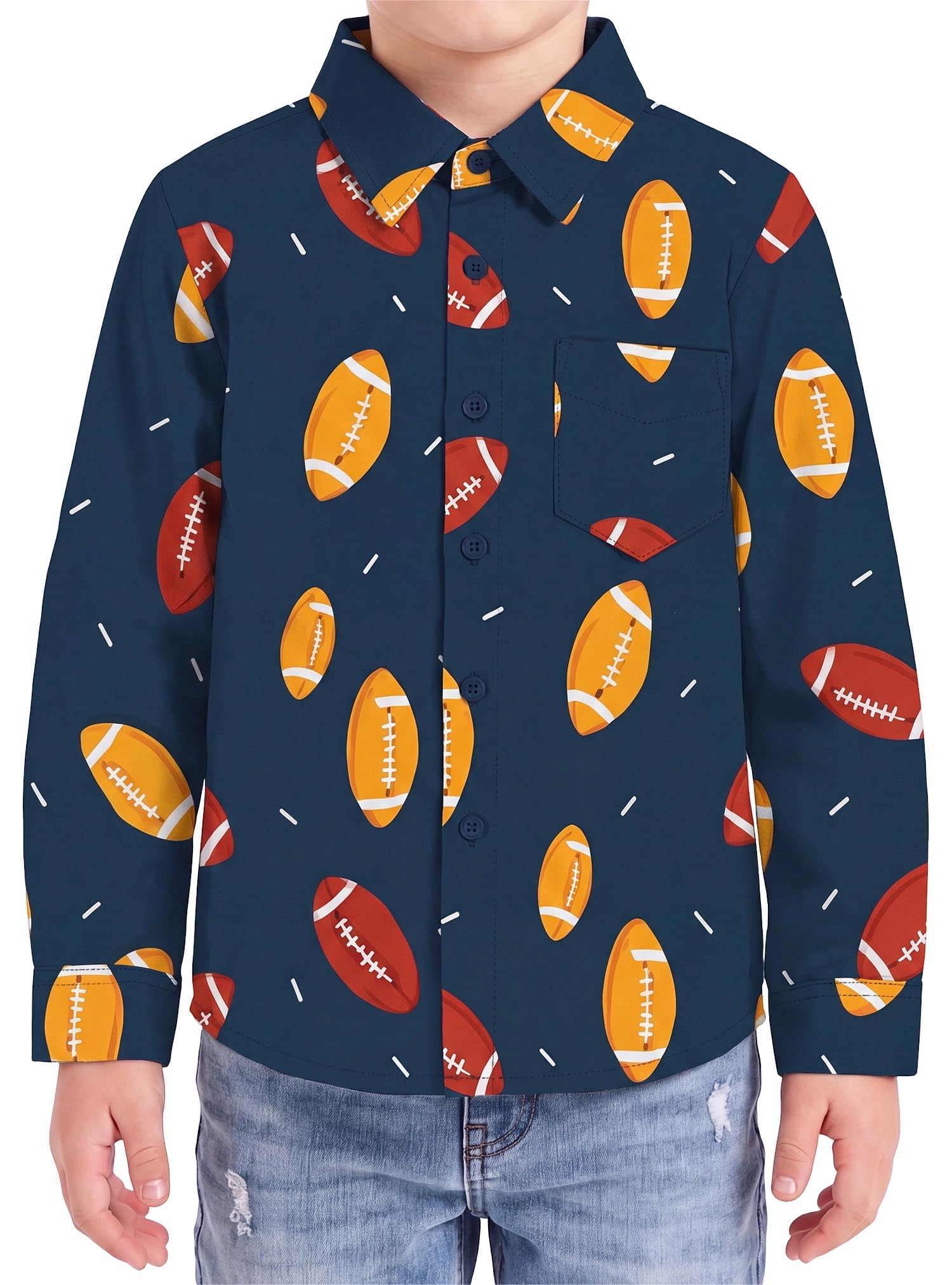 Boys Hawaiian Button Down Shirt, Pure Combed Cotton Short Sleeve Size 3-15Y