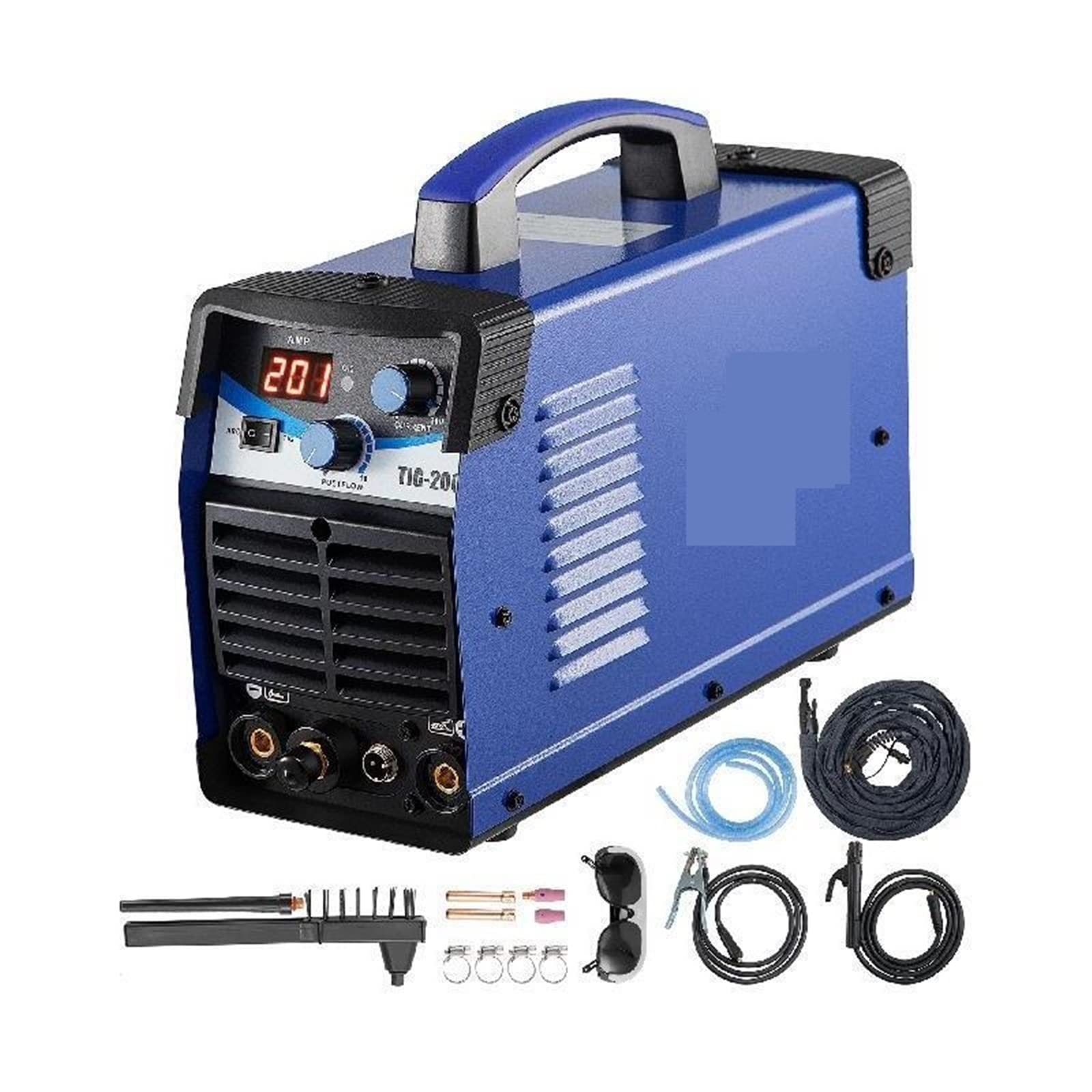 TIG/ARC Stick 2 w 1 Combo spawarka inwerterowa DC 200A do stali ręczny półautomat spawalniczy z pełnym wyposażeniem dla profesjonalistów i majsterkowiczów