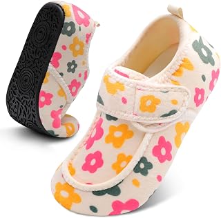 BARERUN Womens Mens Slippers Diabetic House Slippers for Women Men Wide Indoor Slip on Barefoot Adjustable Orthopedic Neuropathy Arthritis Edema Plantar Fasciitis Slipper Socks