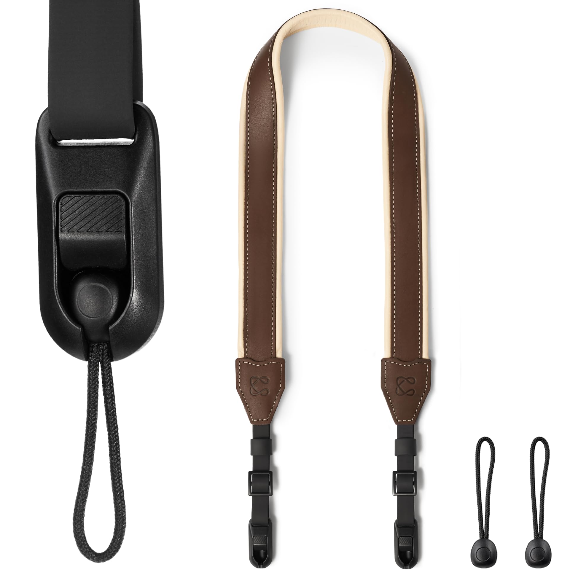 C Coiro Classic Leather Camera Strap with Quick Release