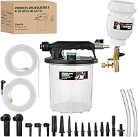 Vista 10 de GOOACC Kit de Purga de Frenos 2L Bomba de Vacío Neumática Extractor de Fluido con Botella de Rellenado 1L y Adaptadores Herramientas de Purga