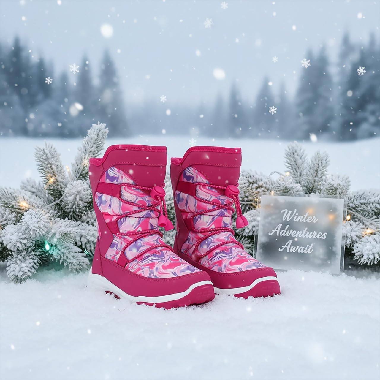 Boys Girls Little Kids Winter Snow Boots