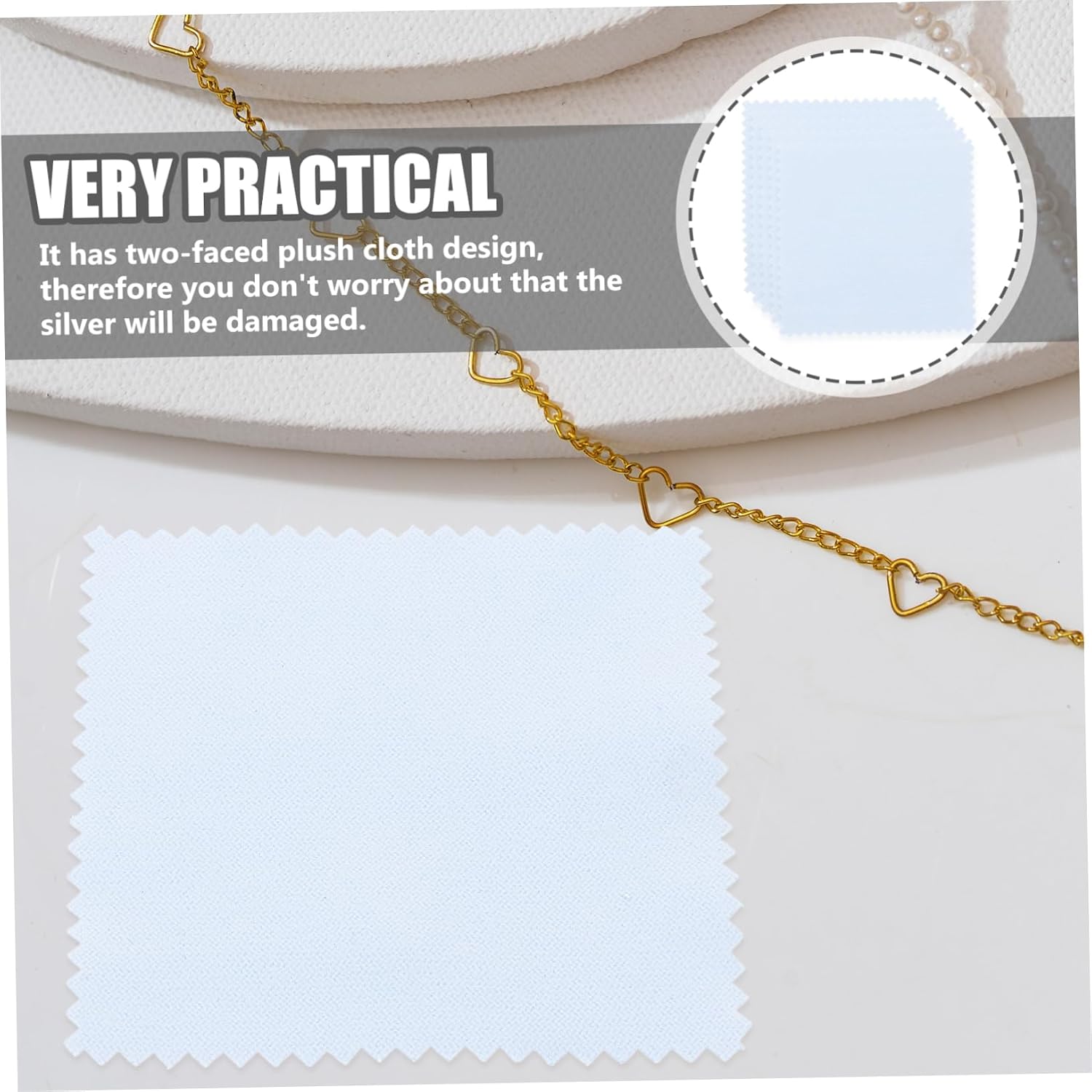 30 Pcs Silver Polishing Cloths for Jewelry and Silverware Cleaning
