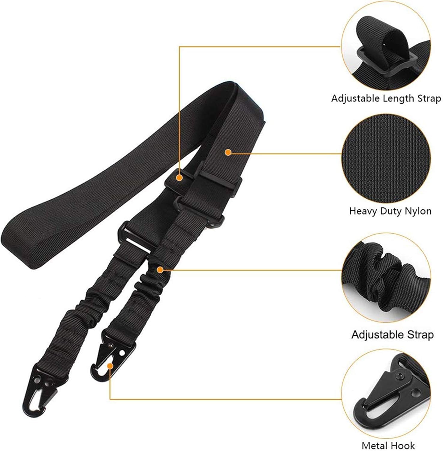 2 Point Sling Strong - Verstelbare Airsoft Draagband RAM Tactical