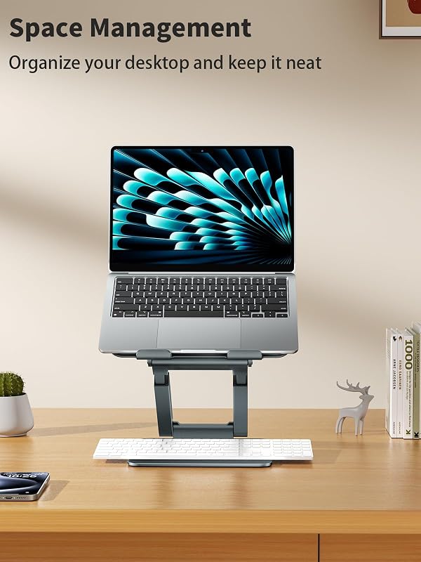 tounee Állítható Laptop Állvány 10-17 Colos Notebookhoz, Ergonomikus Asztali Támasz