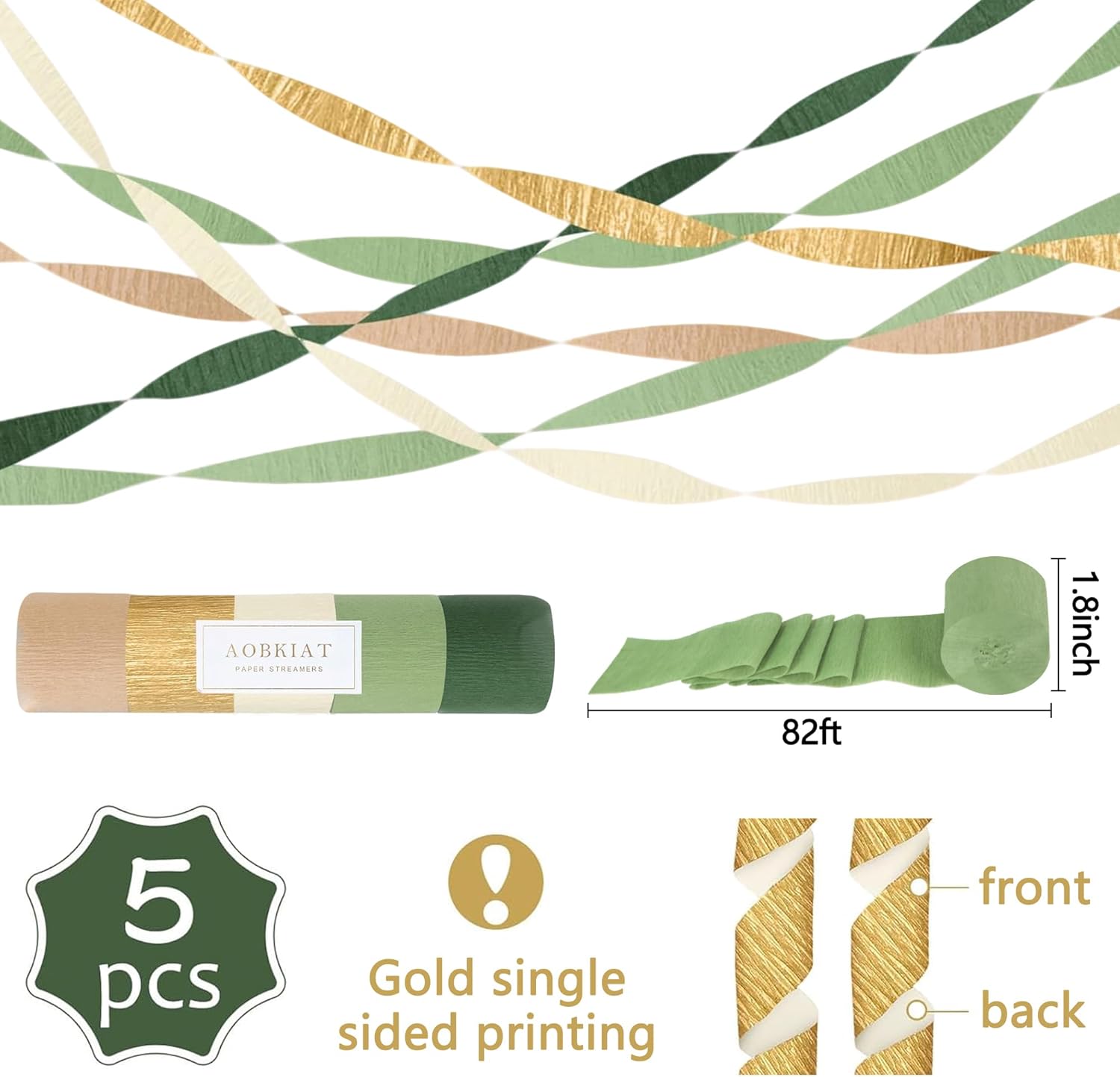 Holkcog Pre-Strung Good Luck We Will Miss You Decorations Banner, Green Gold Going Away Party Farewell Supplies and Gifts for Coworker Men Women, Retirement Goodbye Party Decor Party Supplies