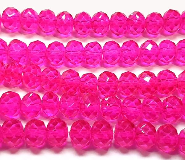 Perlin 4/6/8/10mm Faceted Czech Crystal Glass - 1