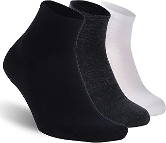 Merino Wool Ankle Socks, Mens Womens 90% Wool Athletic Thin Running Moisture Wicking Socks, 3 Pairs