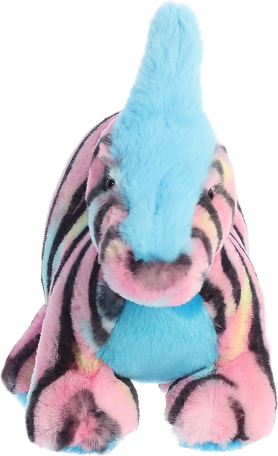 Aurora® Ferocious Dinos & Dragons Watercolor Dinos™ Parasaur Pink™ Stuffed Animal - Prehistoric Fun - Cuddly Companions - 12.5 Inches