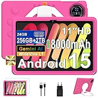 Tablet Android 15, 11 Pollici Tablet per Bambini