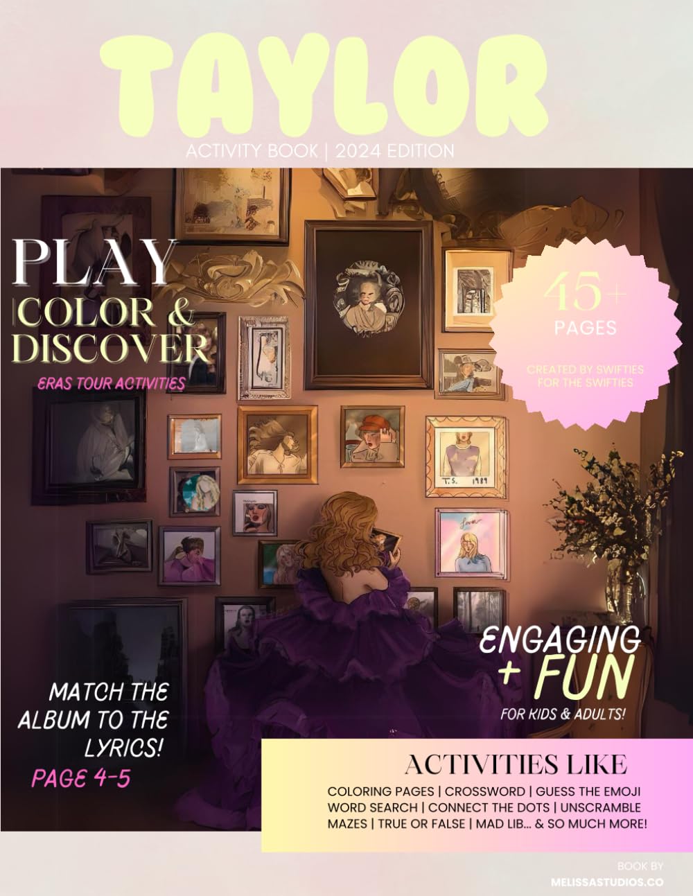 Taylor Eras Tour Activity book
