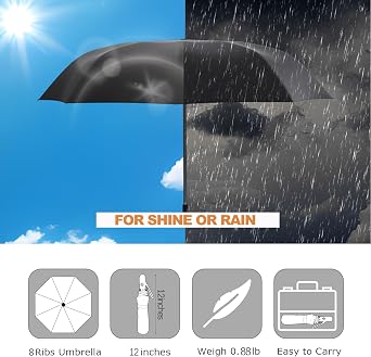 Folding Umbrella, Automatic Small Compact, Sun & Rain