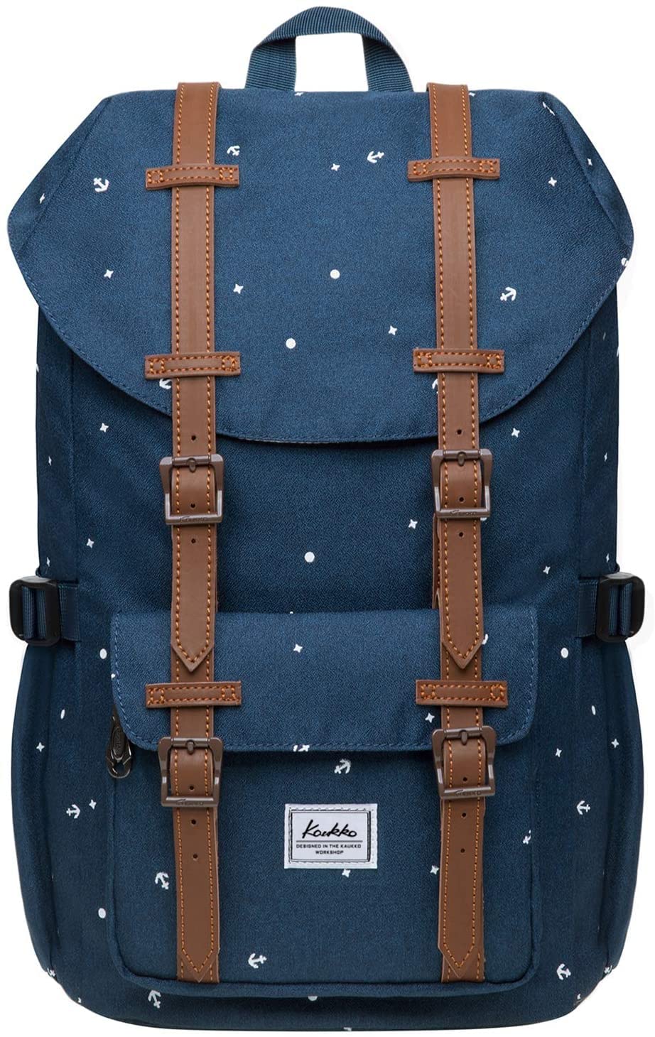 KAUKKO Mochila Tipo Casual de Hombre y Mujer para Portátil para Escuela, Viajes o Senderismo Mini tamaño (Azul-12)