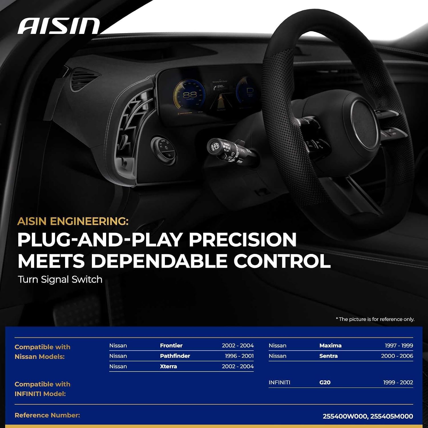 AISIN AFTERMARKET TSSN-00052 Multifuction Turn Signal Switch