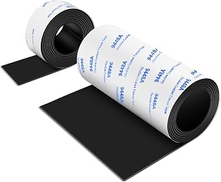Non Slip Furniture Pads, 2 Rolls Rubber Furniture Pads Non Slip Pad, Anti Skid Pads for Furniture, Adhesive Rubber Tape for Any Furniture and Appliances 4x40 inch+1x40 inch