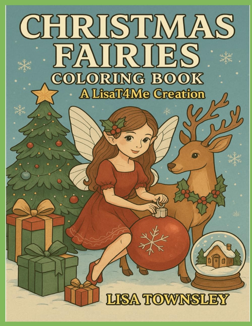 Christmas Fairies A LisaT4Me Creation: Cute Christmas Fairies, Reindeer & Holiday Festive Cheer Magic A Holiday Coloring Book for All Ages