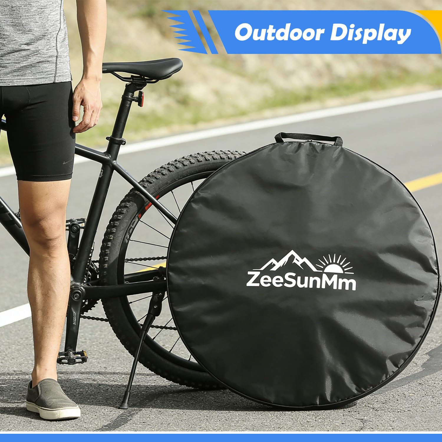 MTB Laufradtasche 29 Zoll wasserdicht – geeignet für 26/27,5/29 Zoll & 700C, verdickte Radtasche mit Tragegriff, Transporttasche für Rennrad und Mountainbike Radsatz