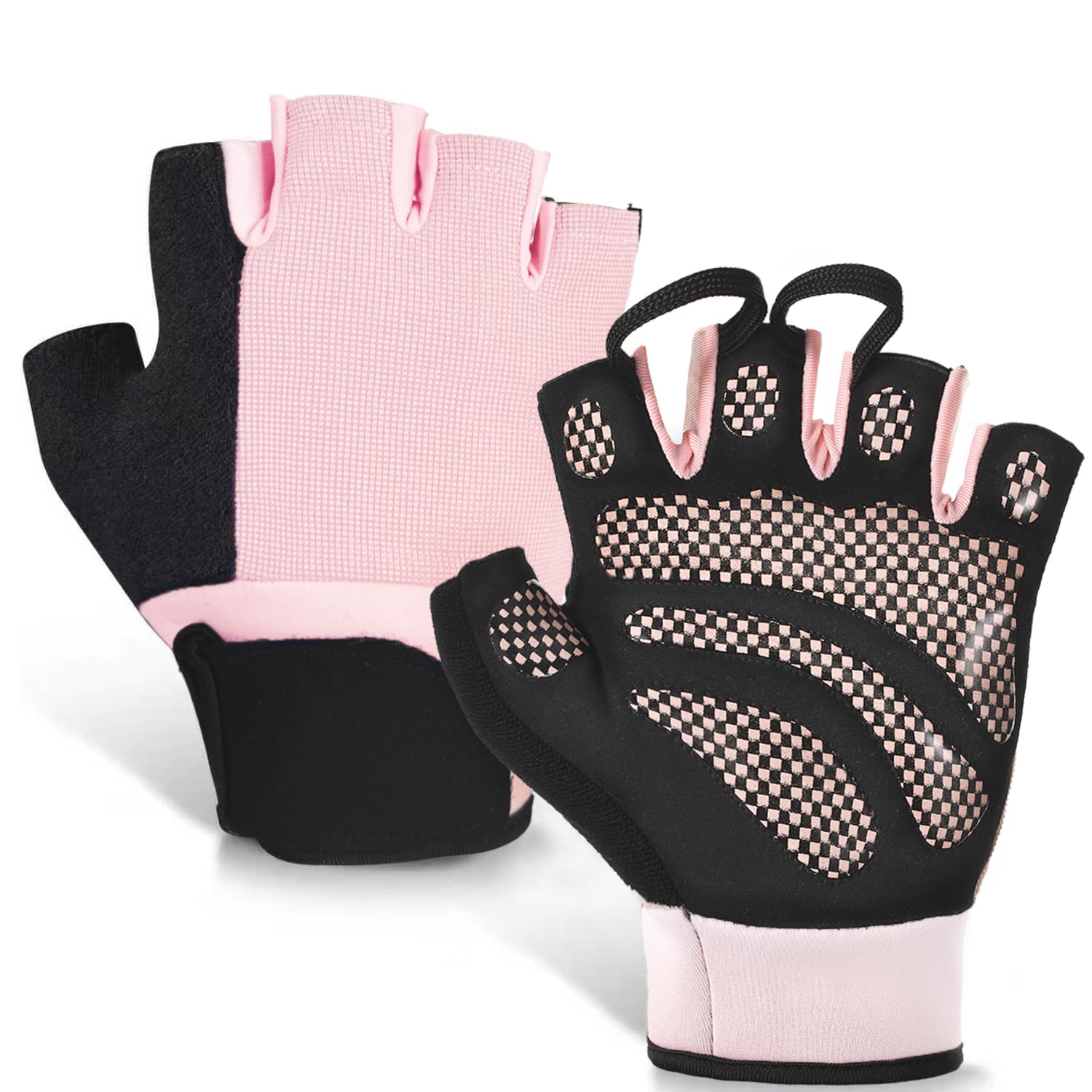 sunnex Gym Gloves for Women & Men - Fingerless Workout Gloves for Weightlifting, Lightweight Breathable Fitness for Sports