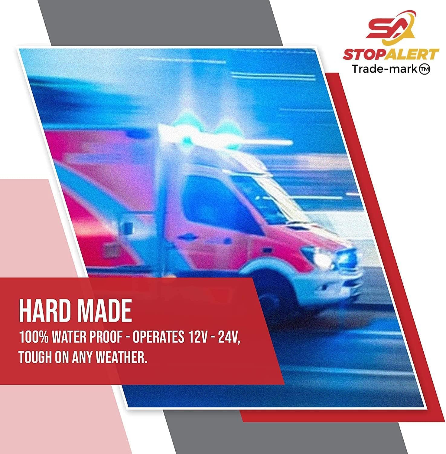 Latest Wig Wag 36 Pattern Wave Wagger Flasher Kit Relay - Headlights Module 10 AMPS Electronic Alternating Heavy Duty for Emergency Trucks Police Cars & Ambulance - LED and Other Lights 12-24V