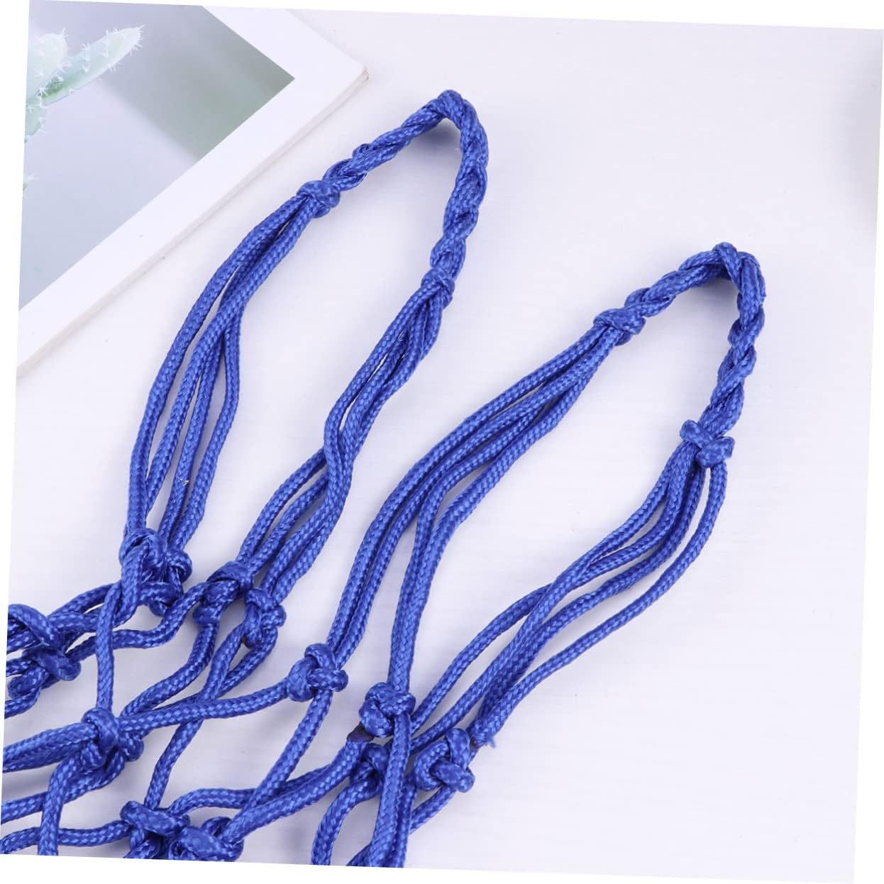 Toyvian 6Pcs Nylon Drawstring Ball Mesh Net Bags for Soccer Basketball Carrier for Sports Equipment Easy to Carry Store for Schools Training Institutions Blue