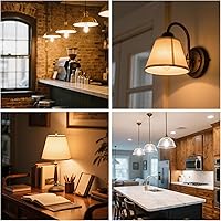 Vista 6 de Bombillas LED regulables con control remoto, base E26, regulable, 2700K-6000K, bombillas Edison vintage ST64 para lámpara, paquete de 2