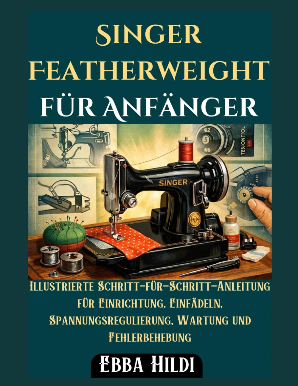 Singer Featherweight für Anfänger: Illustrierte Schritt-für-Schritt-Anleitung für Einrichtung, Einfädeln, Spannungsregulierung, Wartung und Fehlerbehebung