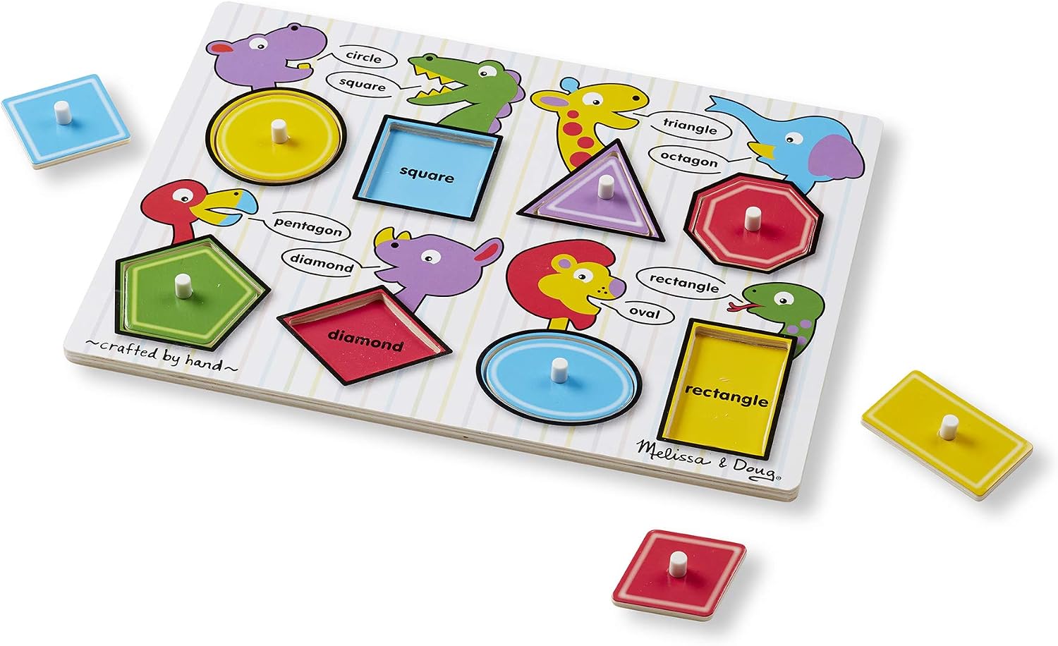 Melissa & Doug Shapes Peg Puzzle