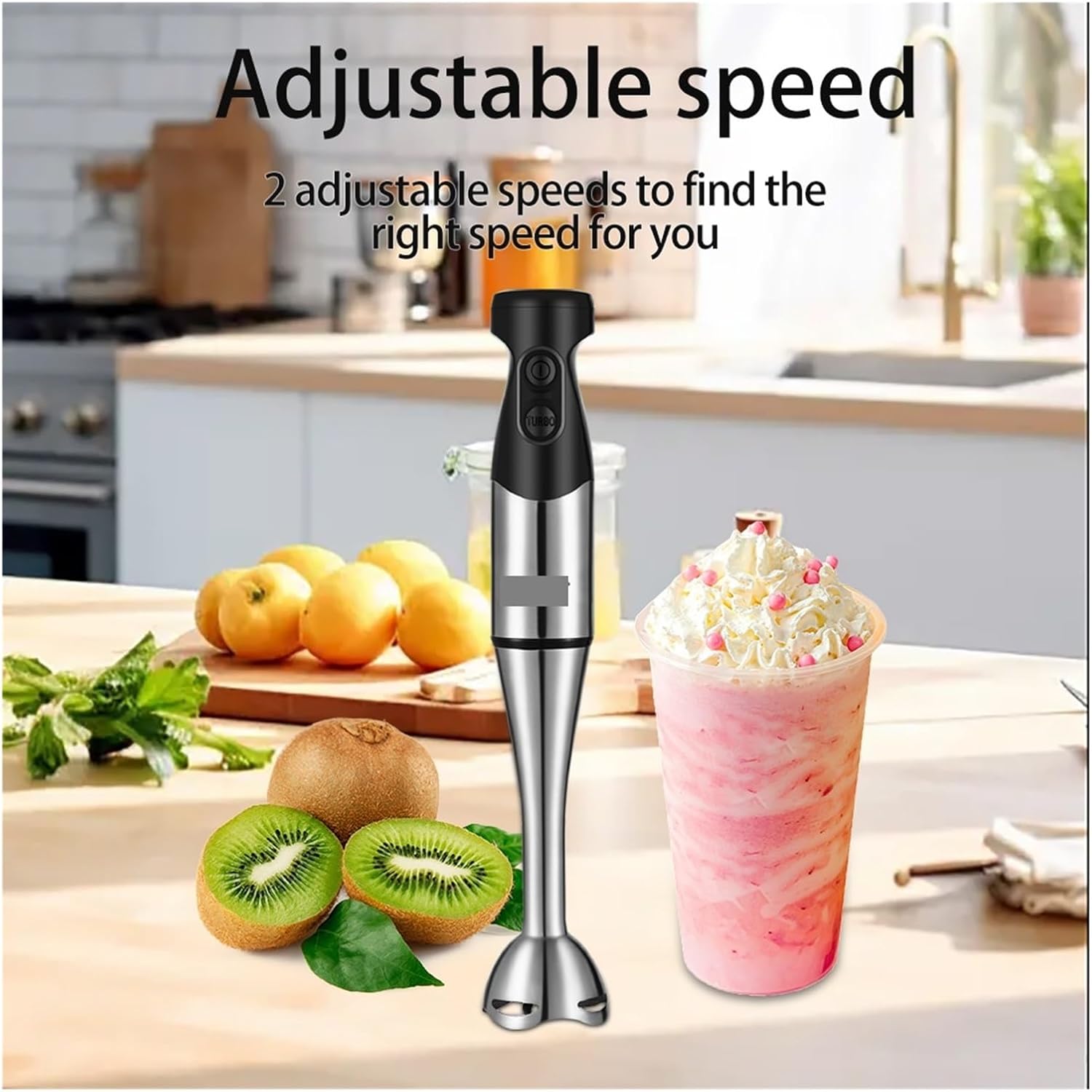 Fit for 3 in 1 Immersion Blender - Electric Hand Blender with Detachable Base, Chopper, and Whisk for Juices, Jams, and Mincemeat