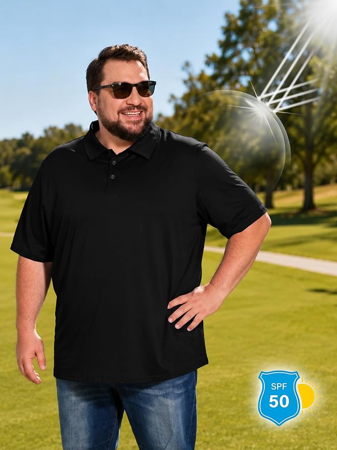 Polo para hombre talla grande y alta 2XL-8XL miniatura 6