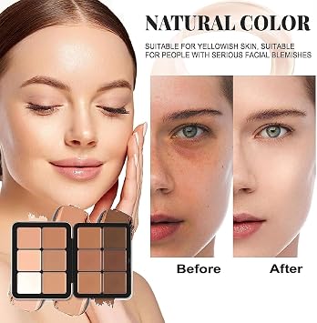 Carla's Secret Concealer & Blush Palette - Professional Color Correcting Cream Concealer & Blush (03#)