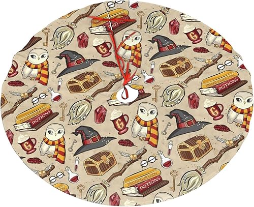 Miniatura 7 de Falda de árbol de Navidad  Alfombra para árbol de Navidad, decoración del hogar, Halloween, feliz año nuevo, vacaciones, adornos para interiores y