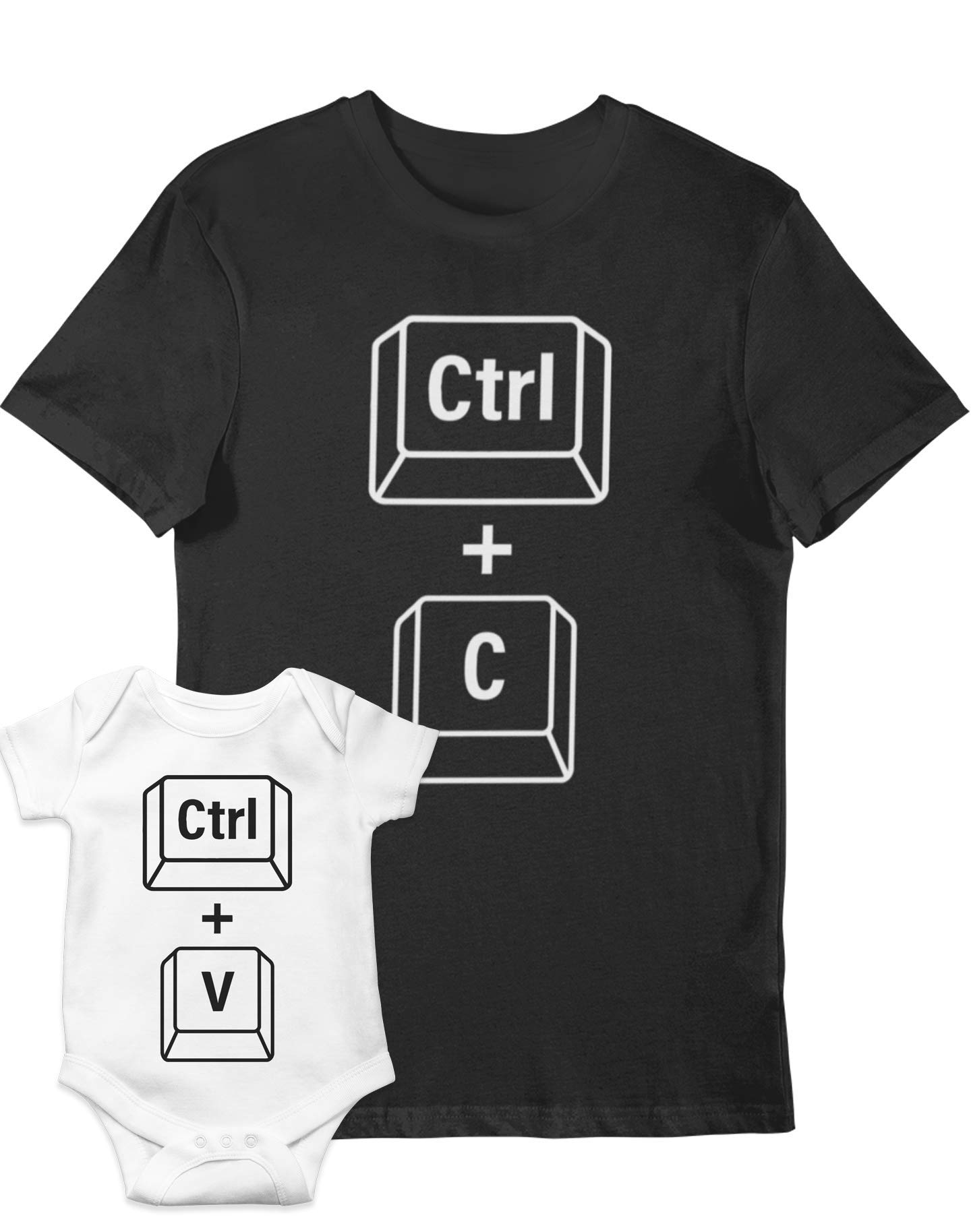 Camiseta Body Informático Gamer Divertida Copiar y Pegar Día del Padre
