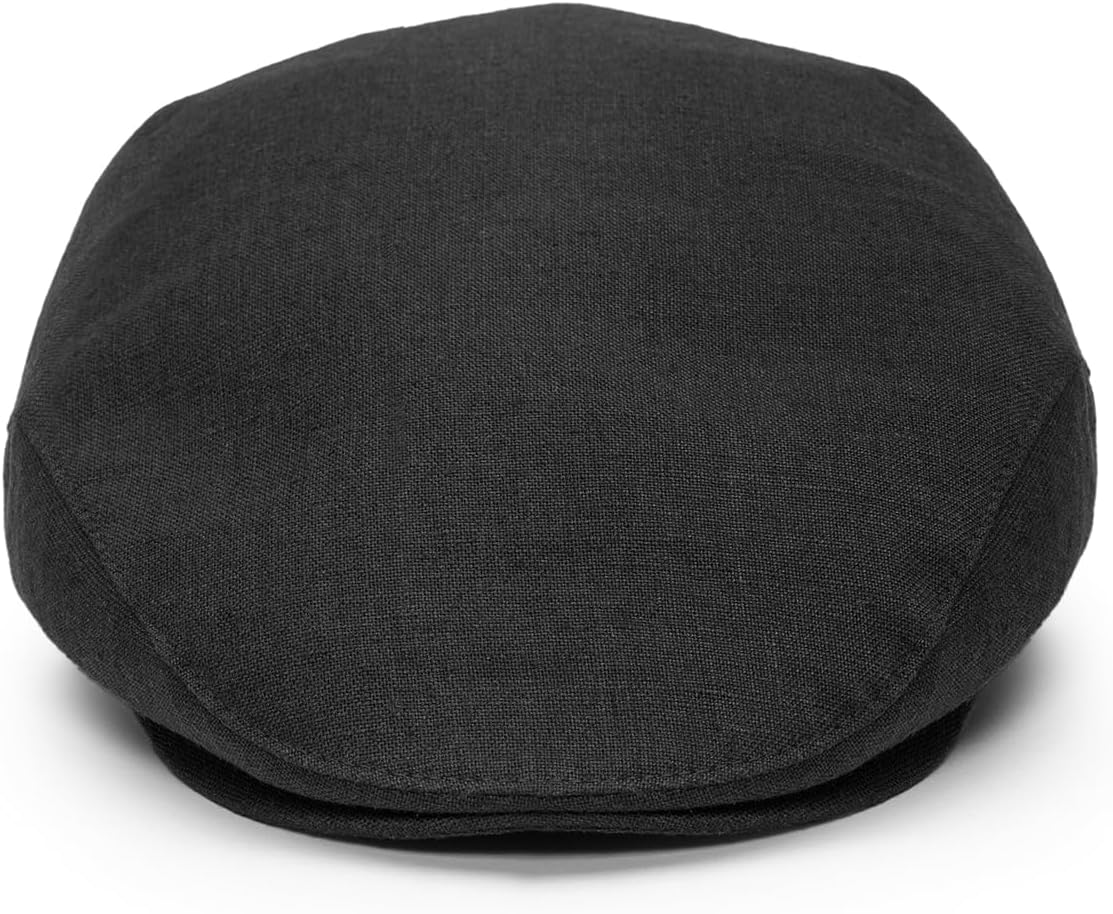 Sterkowski Derby Cap | 100% Linen Flat Cap for Men and Women | Classic Breathable Ivy League