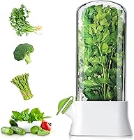 WHISURN Premium Herb Keeper for Fridge - Cilantro Saver Pod Keeps Basil, Mint, Rosemary Fresh Longer