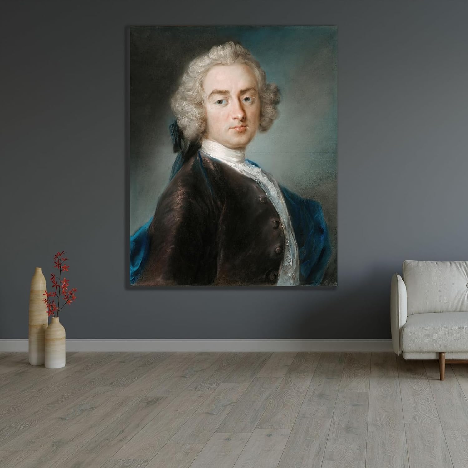 ArtDirect Sir James Gray, 2nd Bt. (about 1744–1745) Custom Framed Art Print Giclee Print or Canvas Options with Various Sizes and Customization by Rosalba Carriera